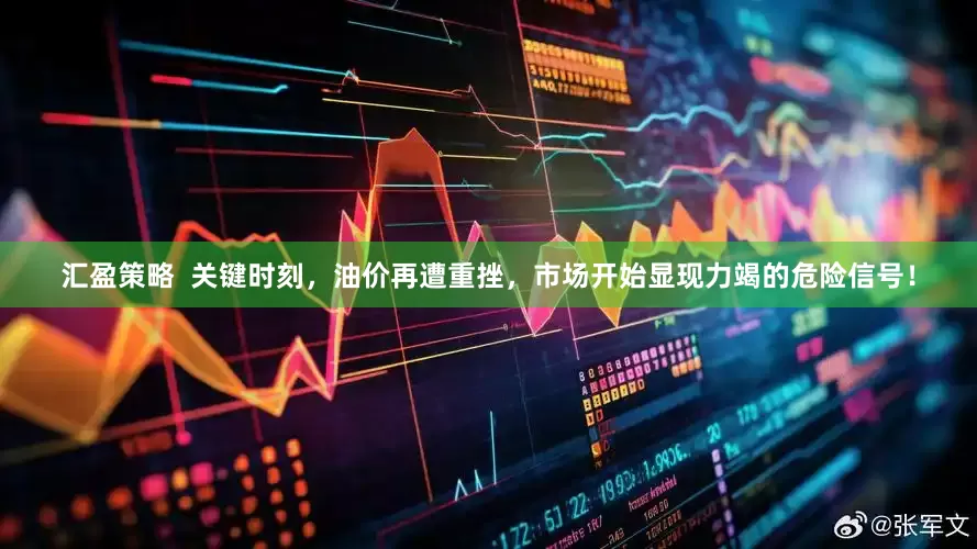 汇盈策略  关键时刻，油价再遭重挫，市场开始显现力竭的危险信号！